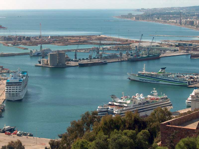 Traslados desde y hacia el puerto de Málaga Cruceros en Málaga